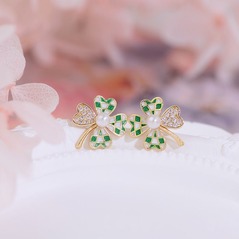 Lucky Clover Stud Earrings