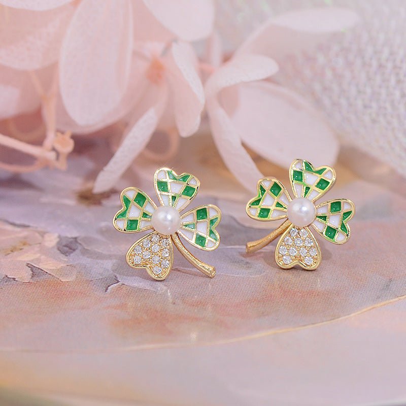 Lucky Clover Stud Earrings