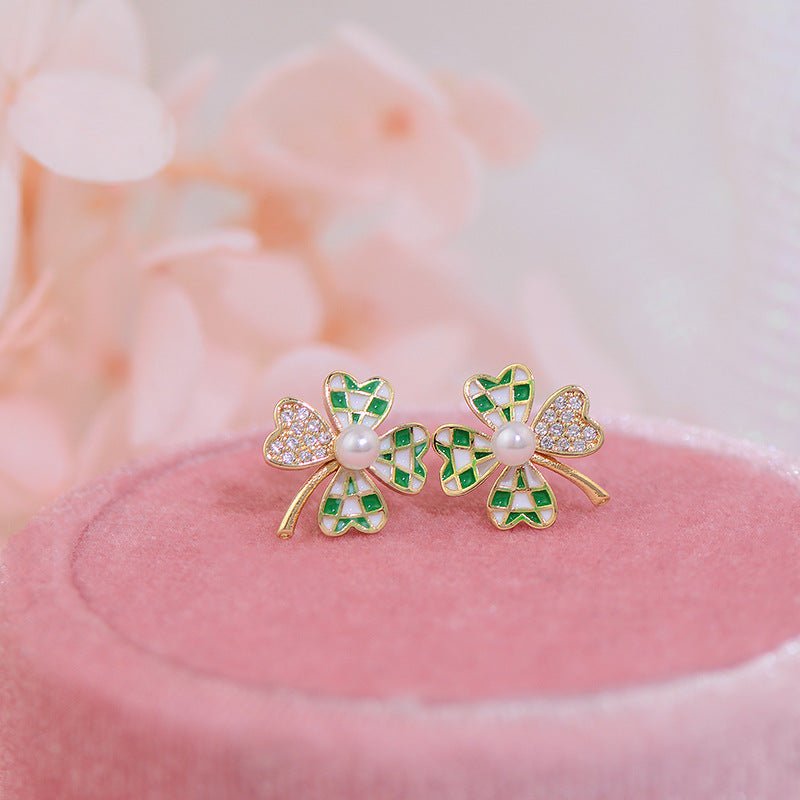 Lucky Clover Stud Earrings