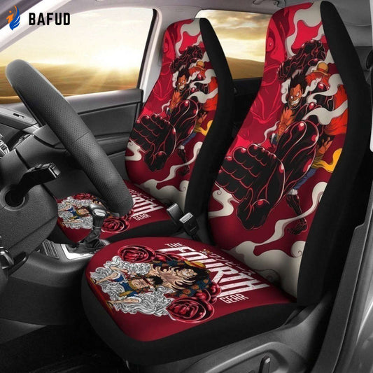 Luffy The Fourth Gear One Piece Car Seat Covers For Fan Gifts LT03 - Bafud