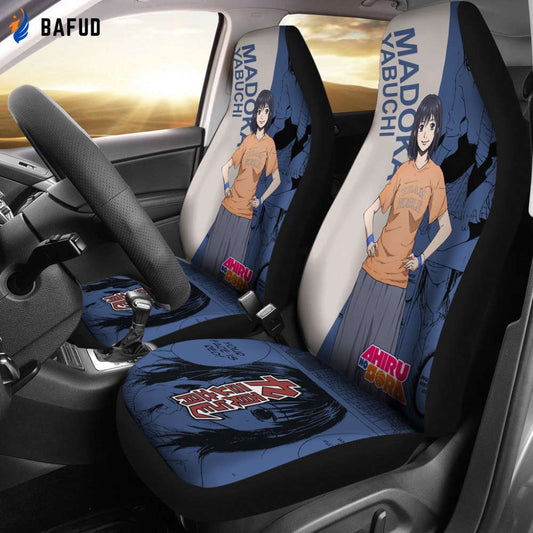 Madoka Yabuchi Characters Ahiru No Sora Car Seat Covers For Fan Gifts Anime - Bafud