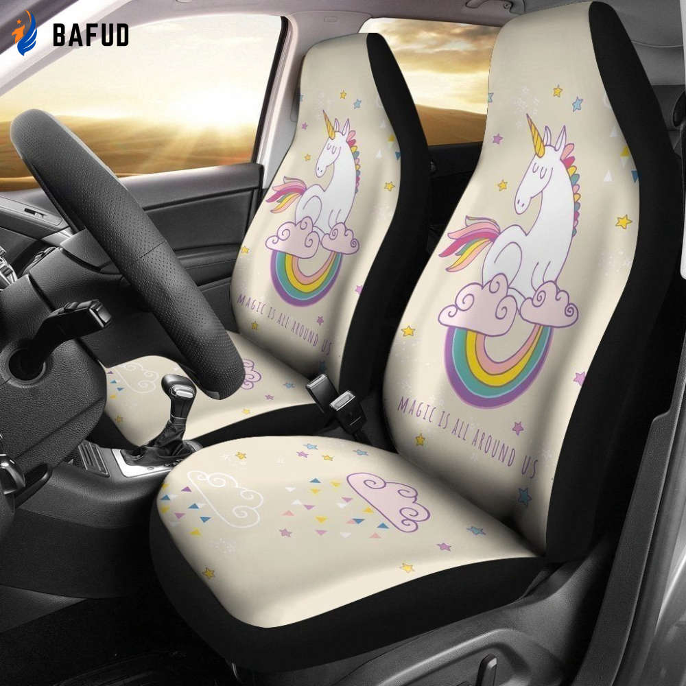 Magic Is All Around Us Unicorn Car Seat Covers For Fan Gifts LT03 - Bafud