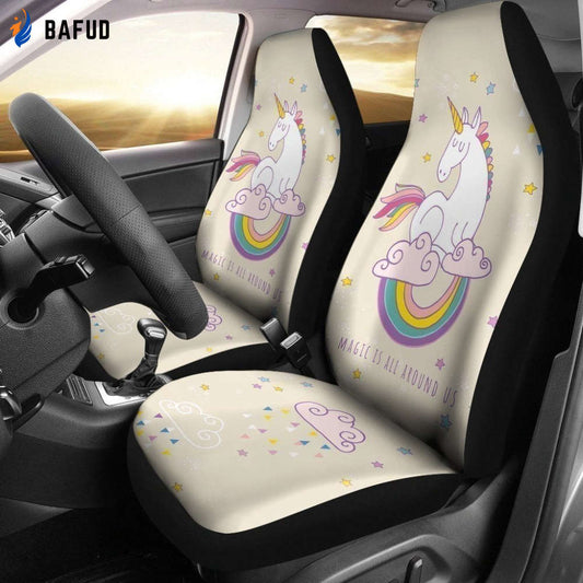 Magic Is All Around Us Unicorn Car Seat Covers For Fan Gifts LT03 - Bafud