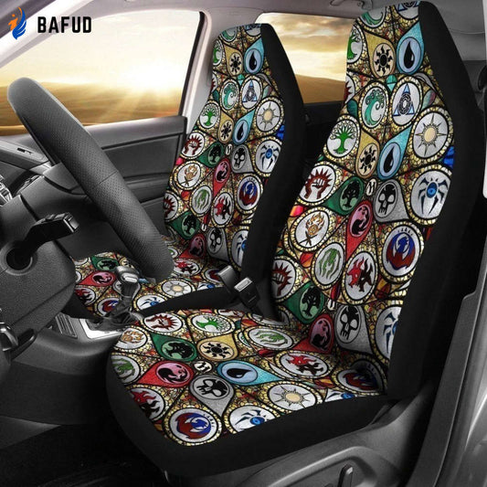 Magic The Gathering Car Seat Covers For Fan Gifts Gothic Glasses HH11 - Bafud