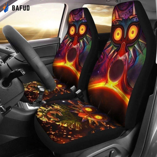Majora Car Seat Covers For Fan Gifts Custom The Legend Of Zelda Car Decoration - Bafud