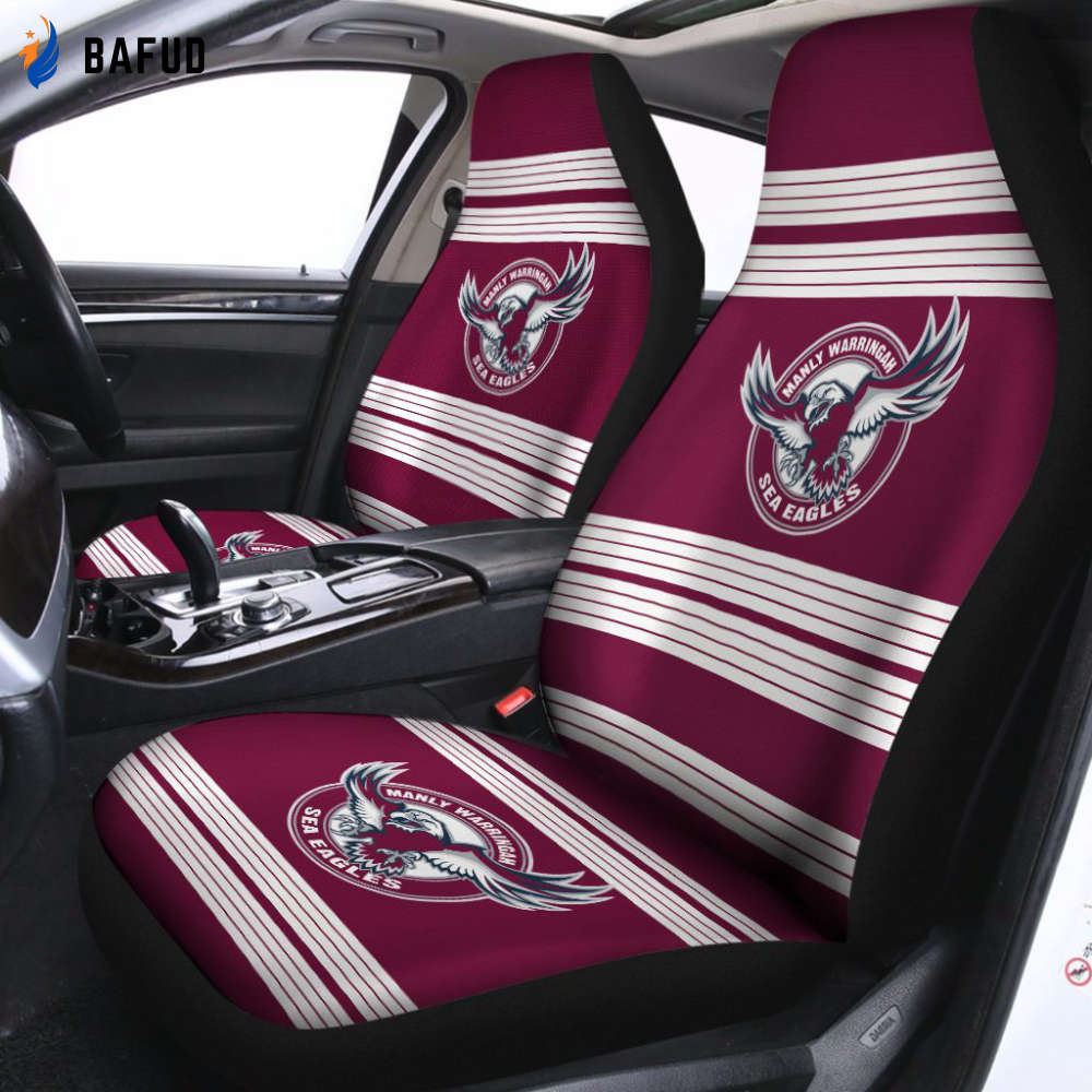 Manly Warringah Sea Eagles Seat Covers For Fan Gifts 2 - Bafud