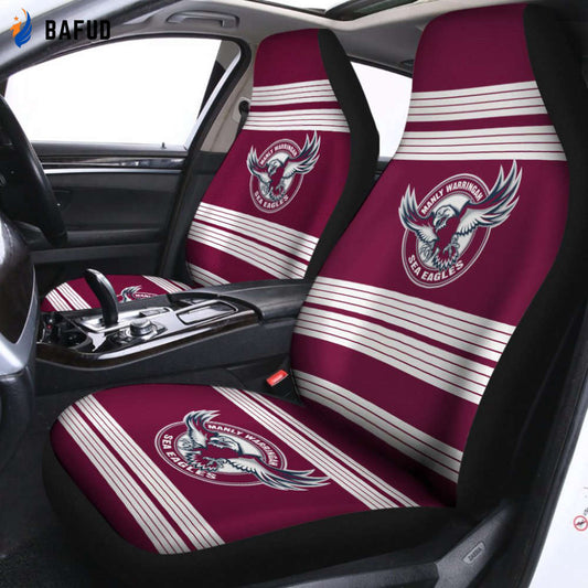 Manly Warringah Sea Eagles Seat Covers For Fan Gifts 2 - Bafud