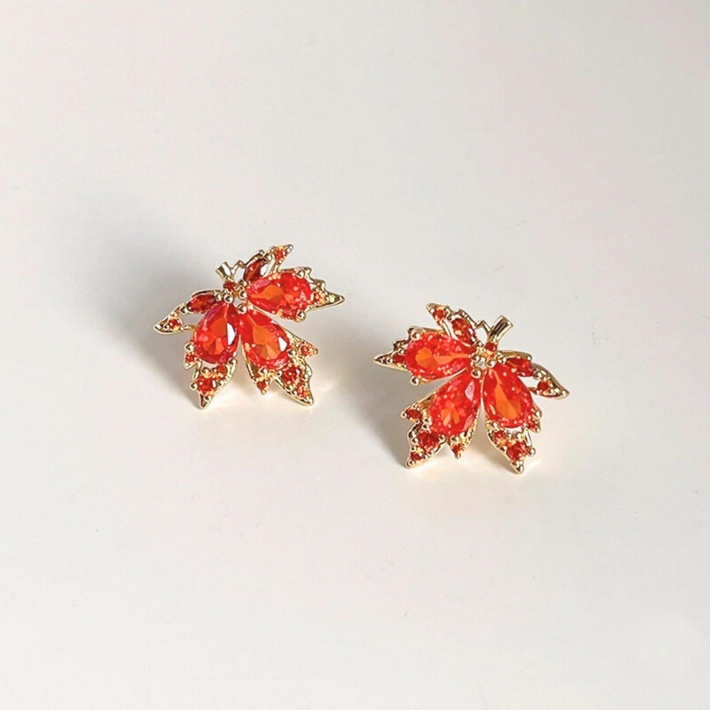Maple Leaf Stud Earrings