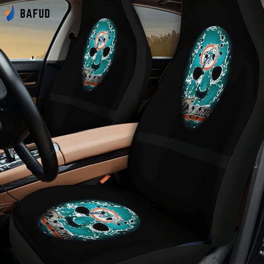 Miami Dolphins Art 1 Car Seat Covers For Fan Gifts Gift For Fans - Bafud