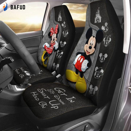 Mickey Mouse Car Seat Covers for Fan Gifts n98 - Bafud