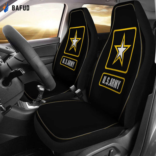 Military Army Car Seat Covers For Fan Gifts Set Of 2 - Bafud