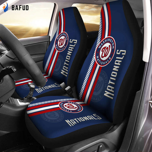 MLB Washington Nationals Car Seat Covers For Fan Gifts Auto Adventure In Pride - Bafud
