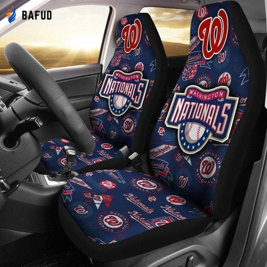 MLB Washington Nationals Car Seat Covers For Fan Gifts Team Essence On the Move - Bafud
