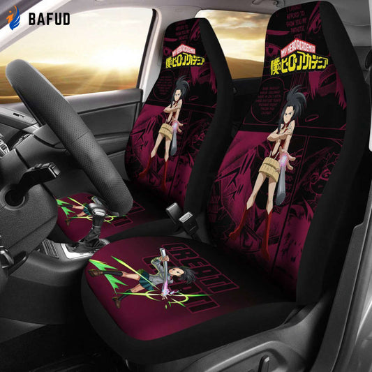 Momo Yaoyorozu My Hero Academia Car Seat Covers For Fan Gifts Anime Mixed Manga - Bafud
