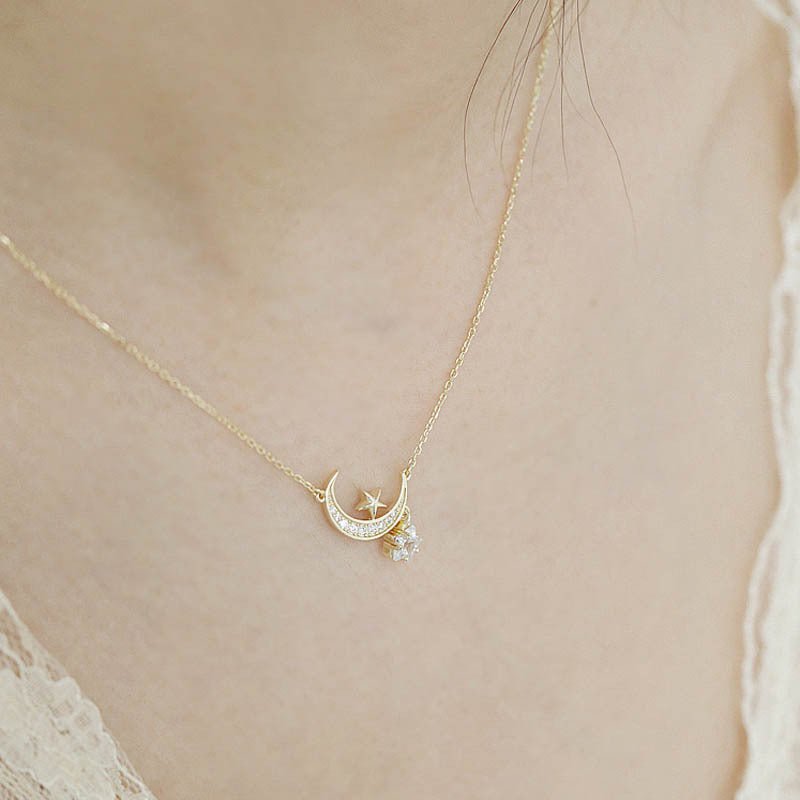 Mandy Moon and Star Necklace