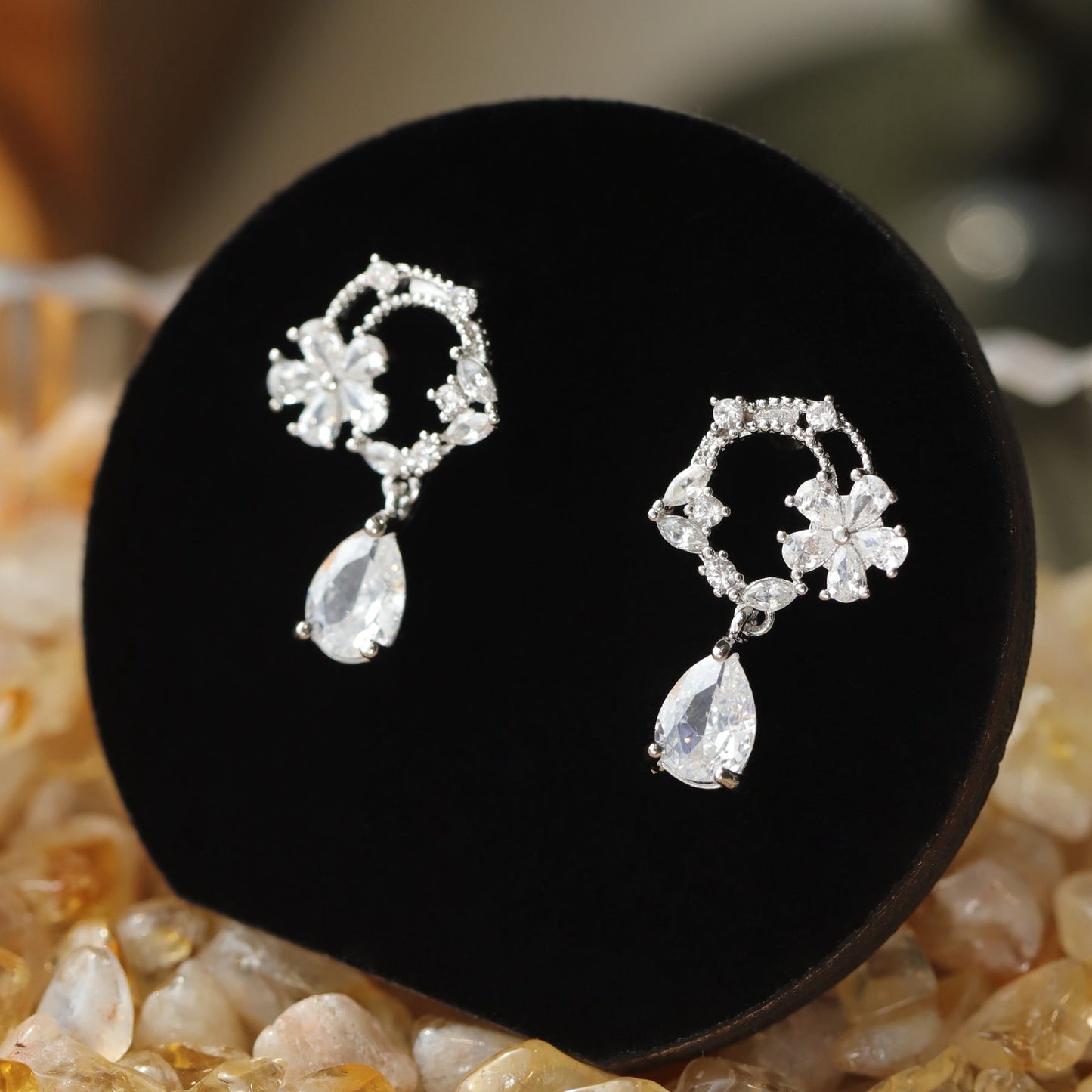 Moonlit Edelweiss Earrings