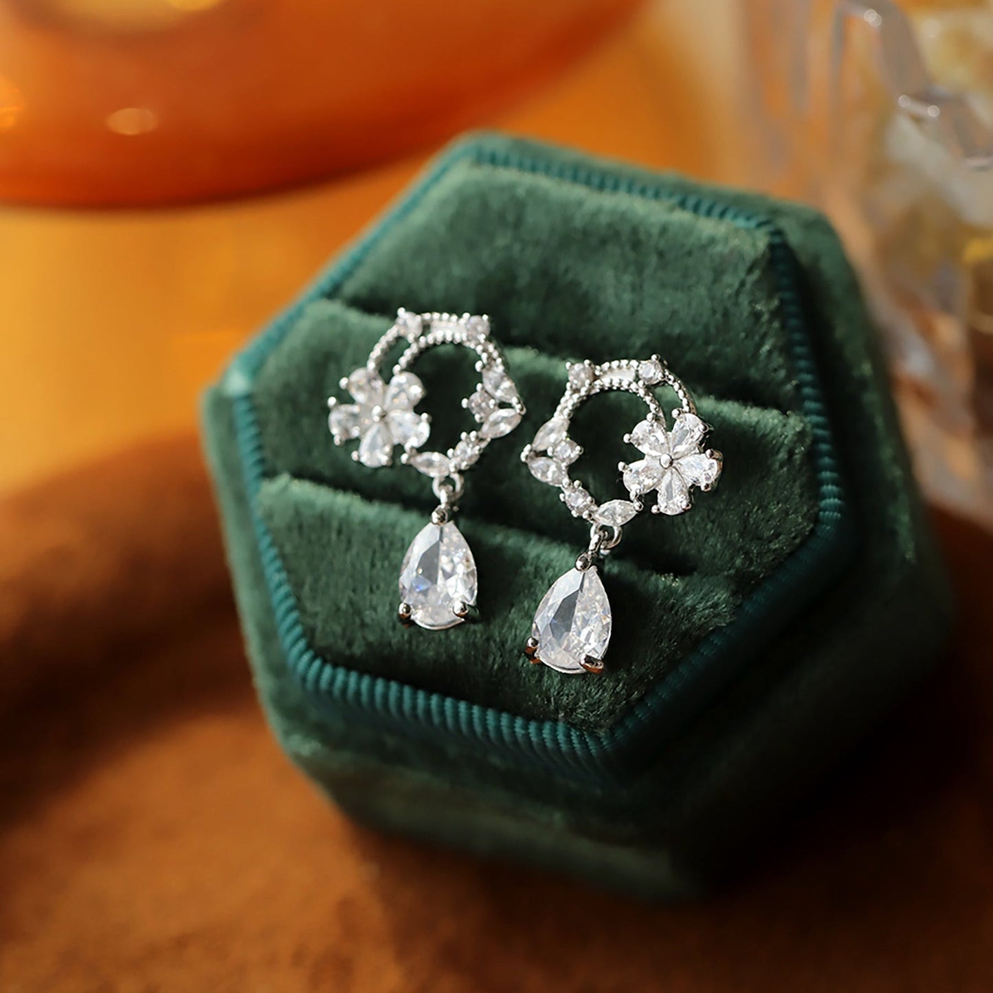 Moonlit Edelweiss Earrings