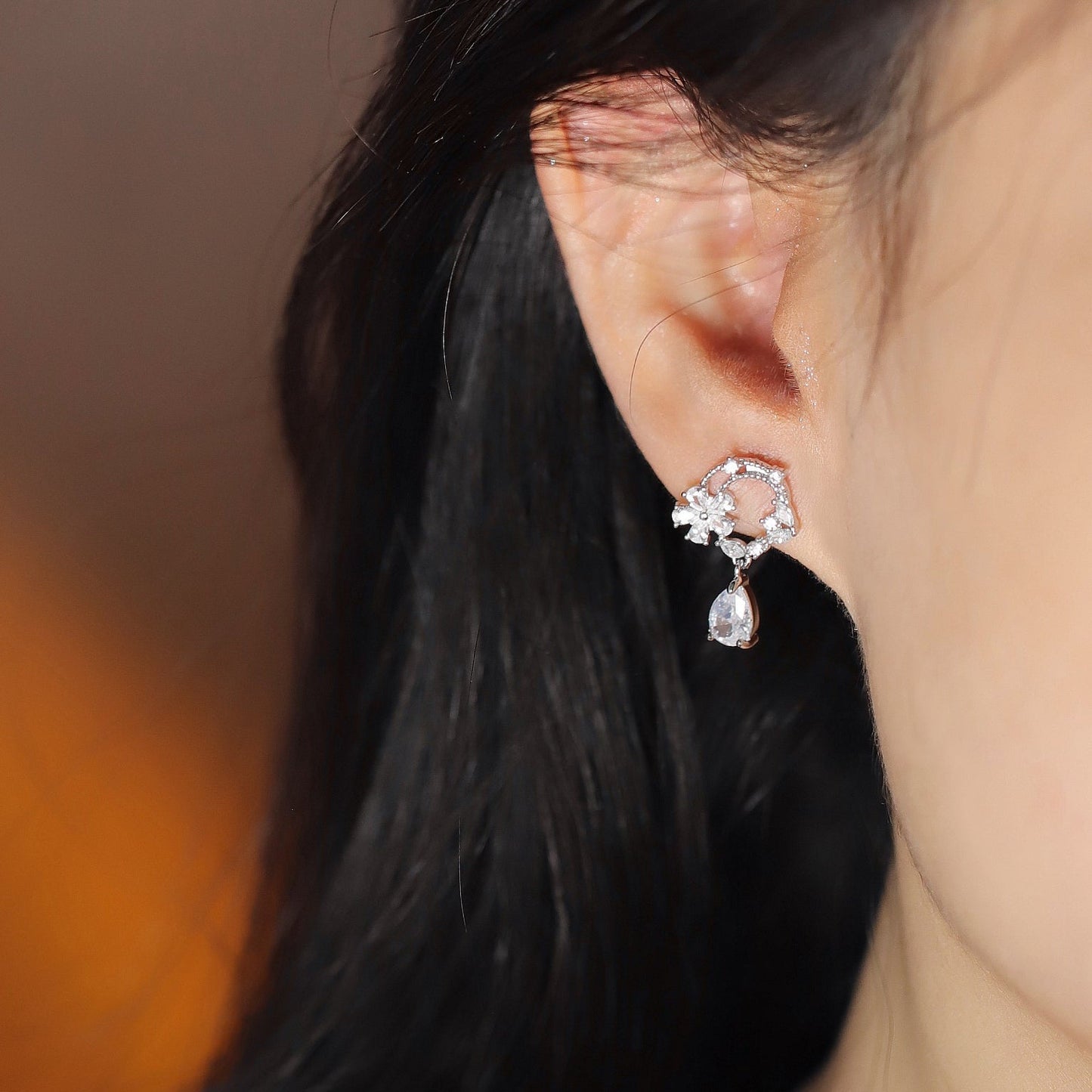 Moonlit Edelweiss Earrings