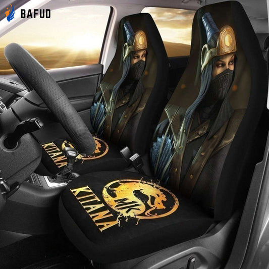 Mortal Kombat Kitana Car Seat Covers For Fan Gifts For MN05 - Bafud