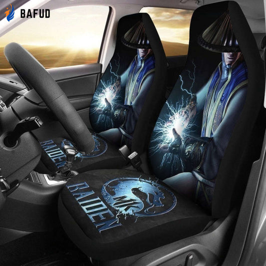 Mortal Kombat Silver Raiden Car Seat Covers For Fan Gifts MN05 - Bafud