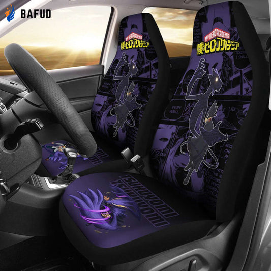 My Hero Academia Manga Mixed Anime Fumikage Tokoyami Car Seat Covers For Fan Gifts - Bafud