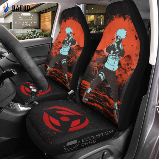 Naruto Anime Car Seat Covers For Fan Gifts Kakashi Hatake Mix Antique Artwork - Bafud