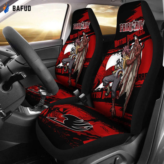 Natsu Dragneel Fairy Tail Car Seat Covers For Fan Gifts Gift Love Anime - Bafud