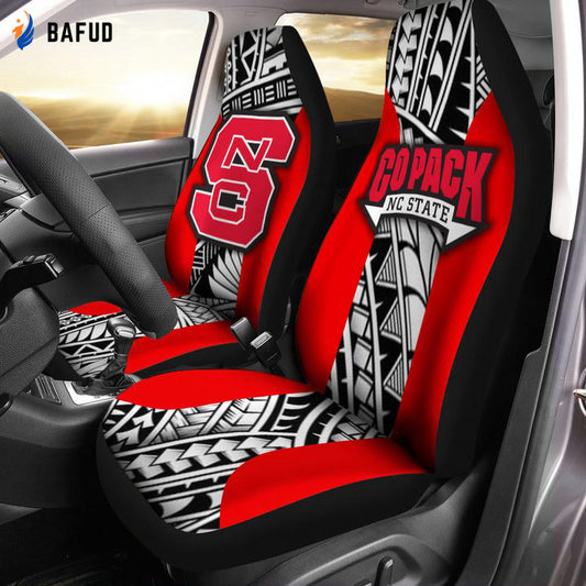 NC State Wolfpack Seat Covers For Fan Gifts - Bafud