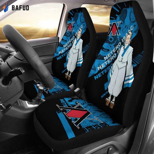 Netero Issac Characters Hunter X Hunter Car Seat Covers For Fan Gifts Manga Mixed Anime - Bafud