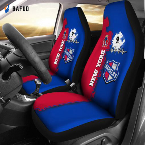 New York Rangers Seat Covers For Fan Gifts 2 - Bafud