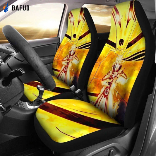 NRT & 9 Tails Anime Car Seat Covers For Fan Gifts NH06 - Bafud
