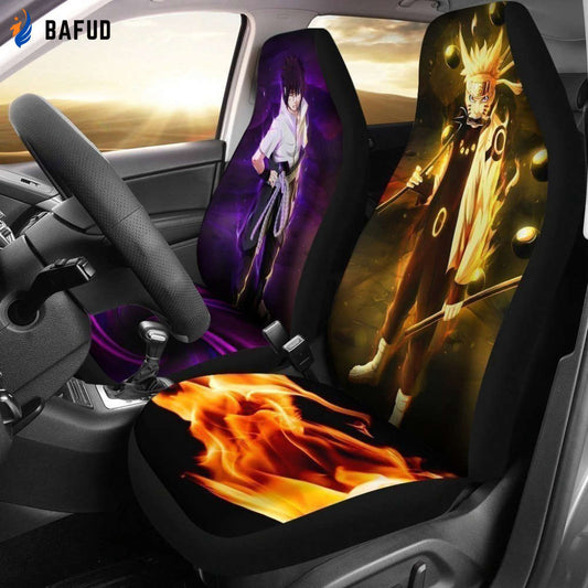 NRT & Sasuke Anime Car Seat Covers For Fan Gifts NH06 - Bafud