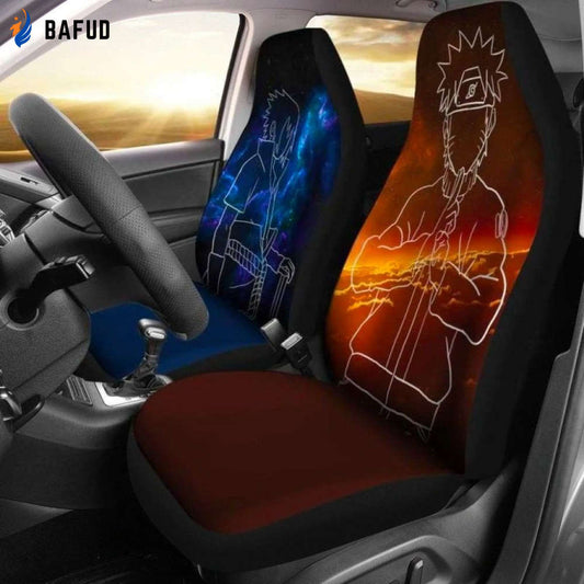 NRT Sasuke Car Seat Covers For Fan Gifts Custom Anime Car Accessories NH1911 - Bafud
