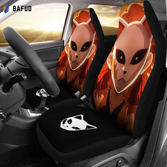 Obito Demon Slayer Anime Car Seat Covers For Fan Gifts NH11 - Bafud