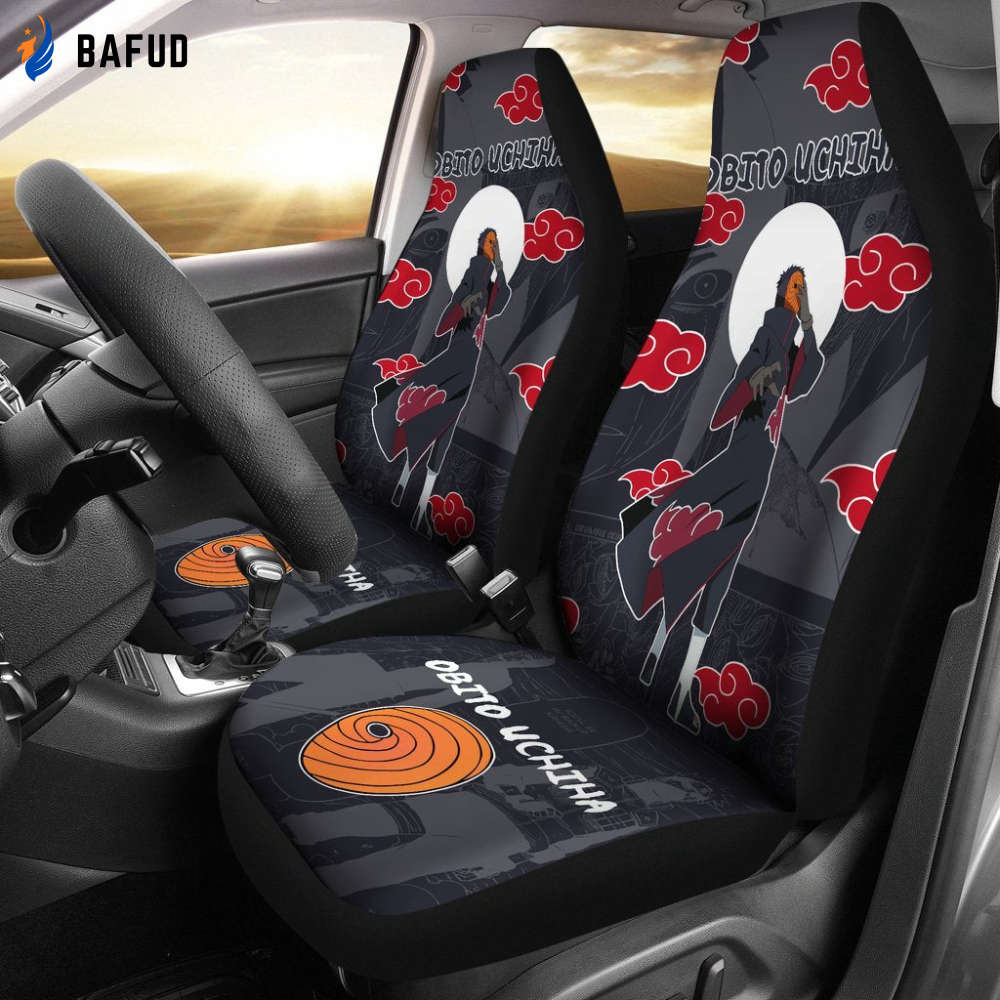 Obito Uchiha NRT Akatsuki Members Car Seat Covers For Fan Gifts Love Anime - Bafud
