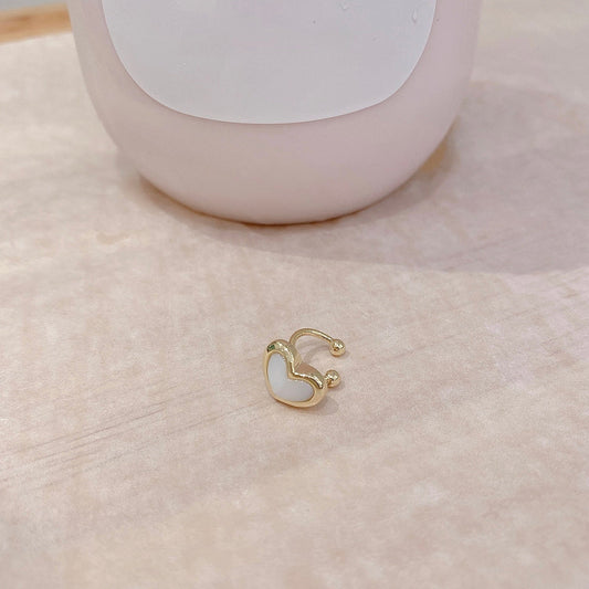 Pearl Heart Ear Cuff