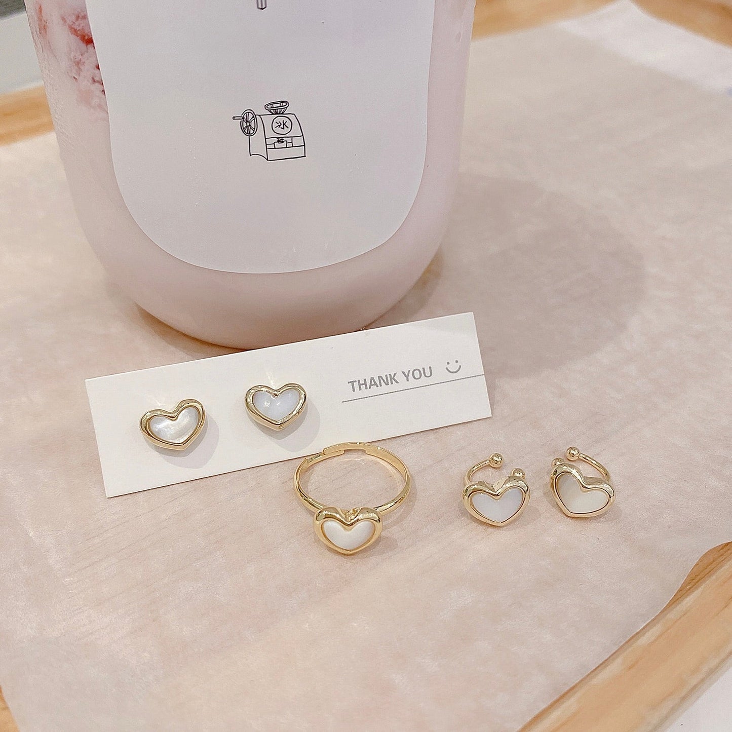 Pearl Heart Ring