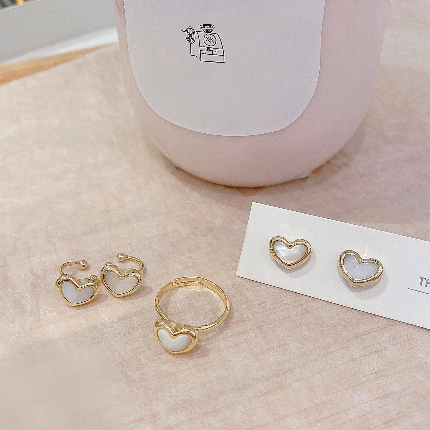 Pearl Heart Ring