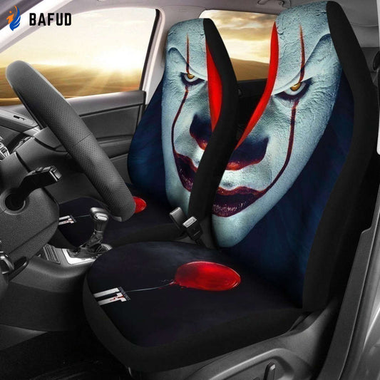 Pennywise Face IT Car Seat Covers For Fan Gifts Horror NH09 - Bafud