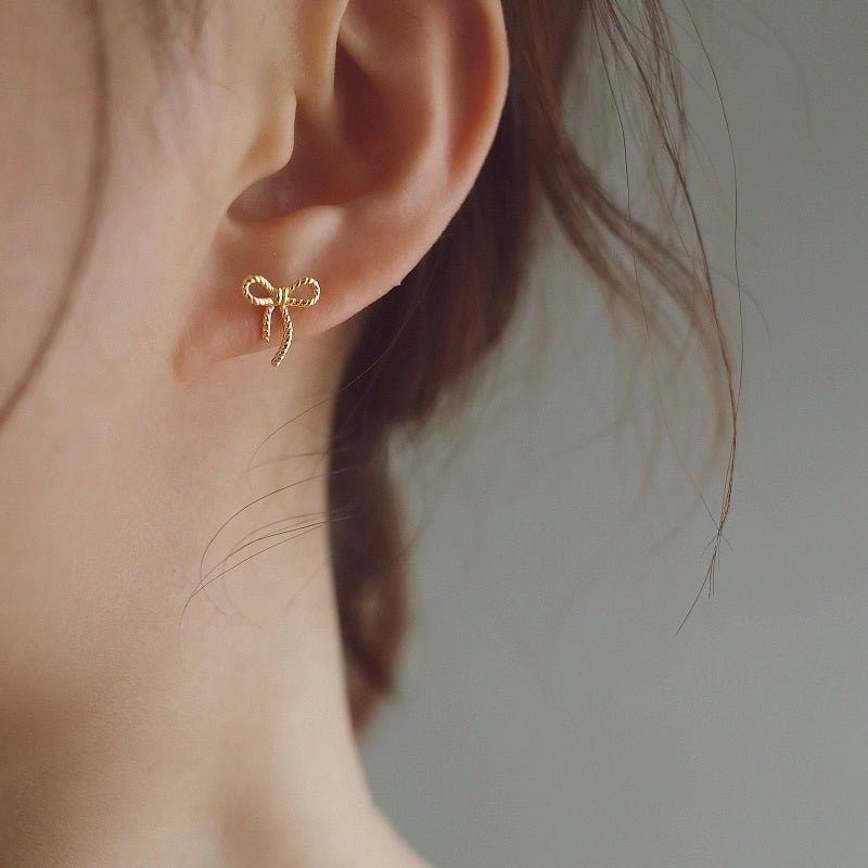 Petite Bow Stud Earrings