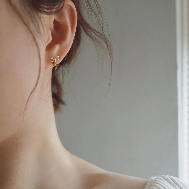 Petite Bow Stud Earrings