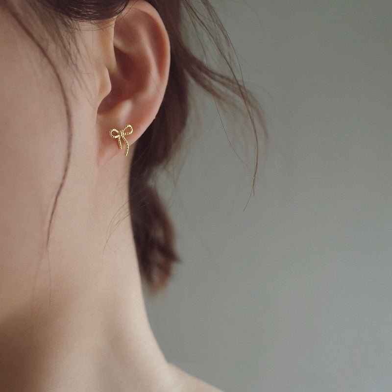 Petite Bow Stud Earrings