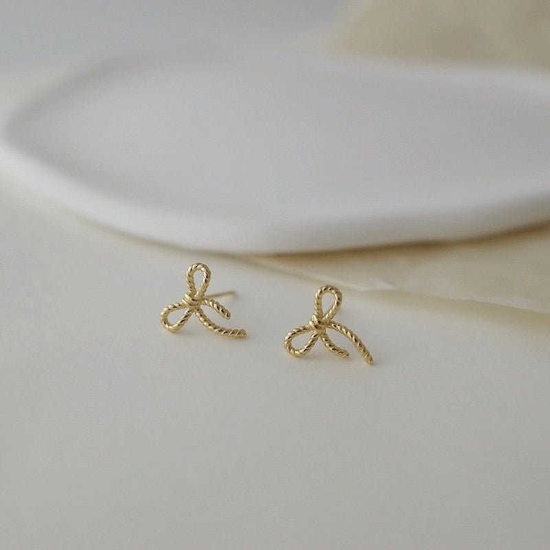 Petite Bow Stud Earrings
