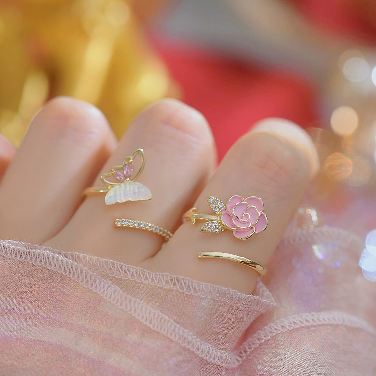 Pink Butterfly Ring - Chrissy