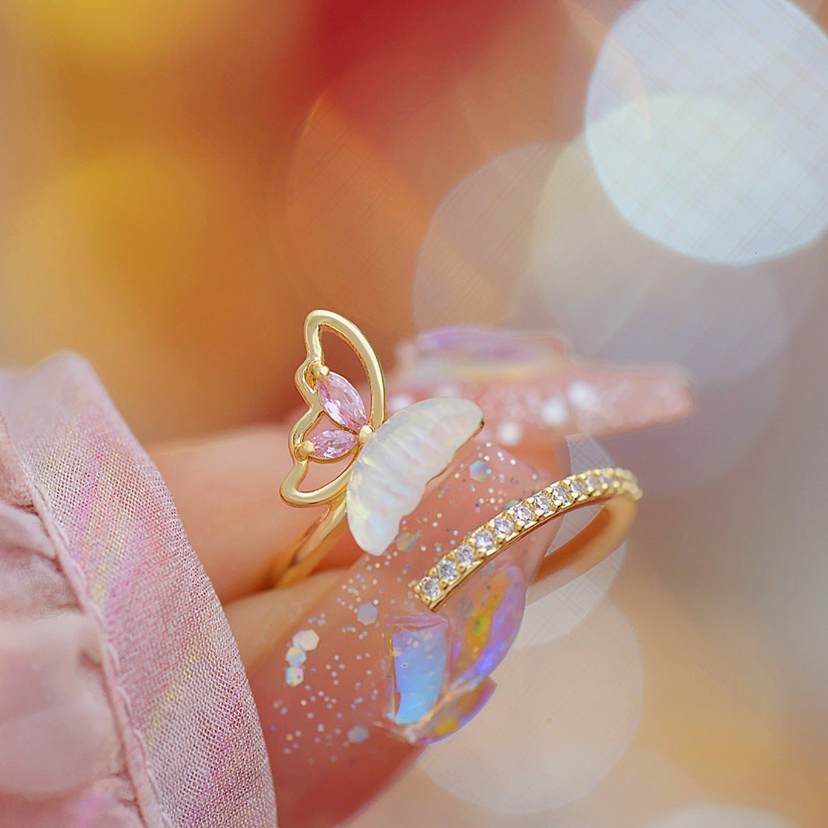 Pink Butterfly Ring - Chrissy