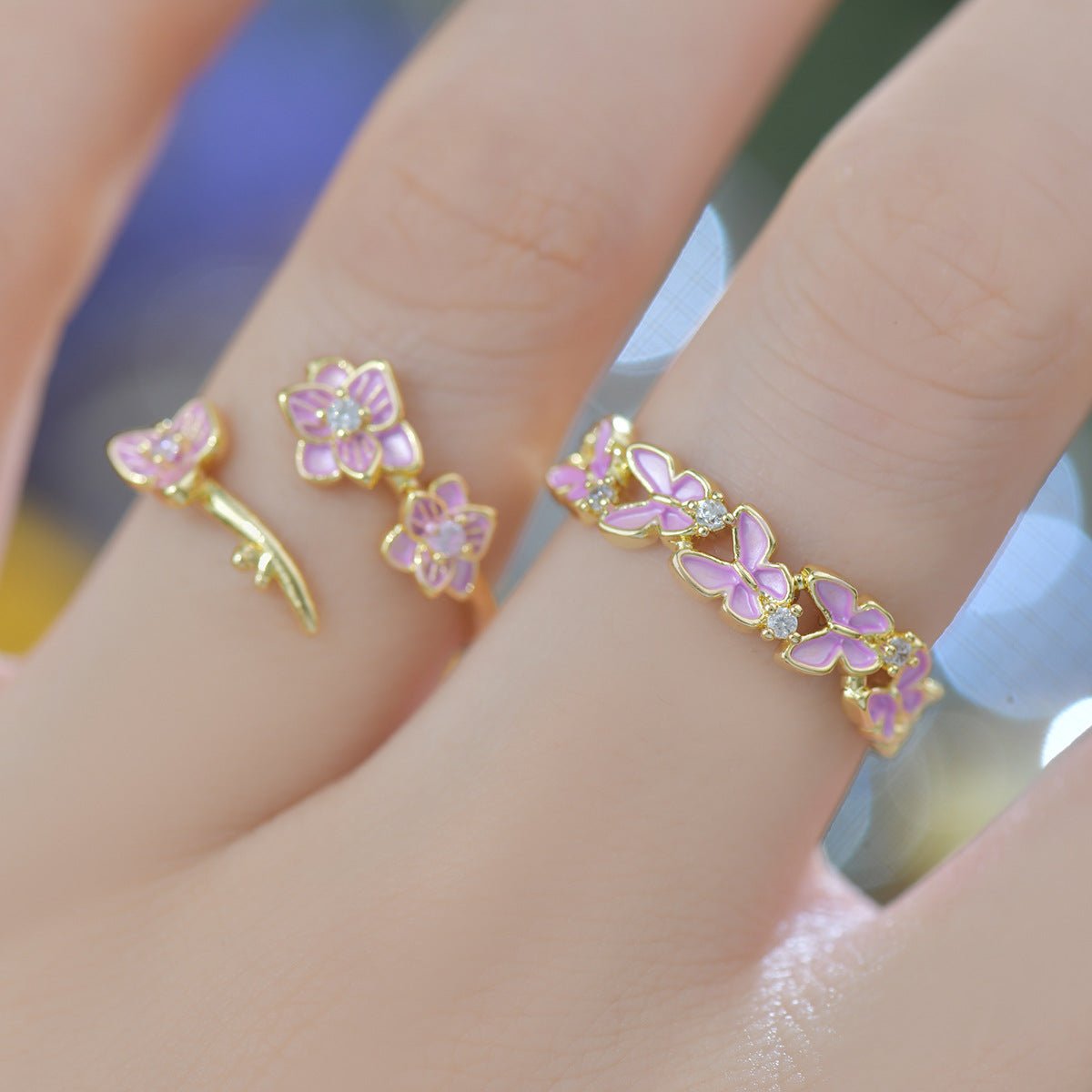 Pink Flutter Ring
