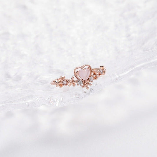 Pink Heart Ring - Bridget