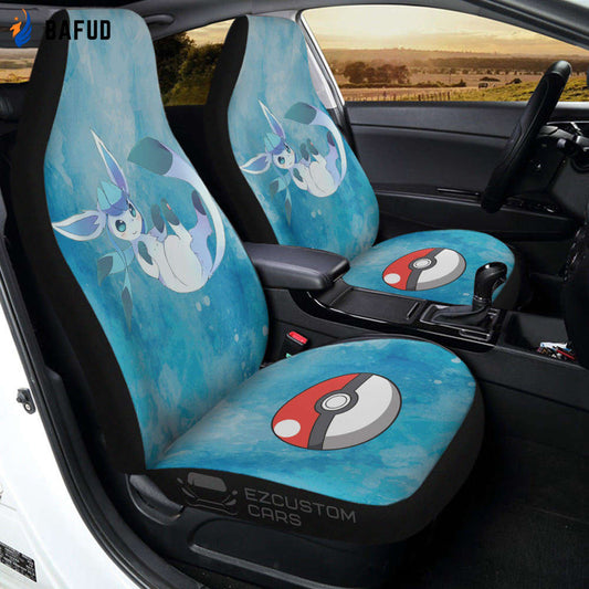 Pokemon Car Seat Covers For Fan Gifts Glaceon Make Me Melt - Bafud