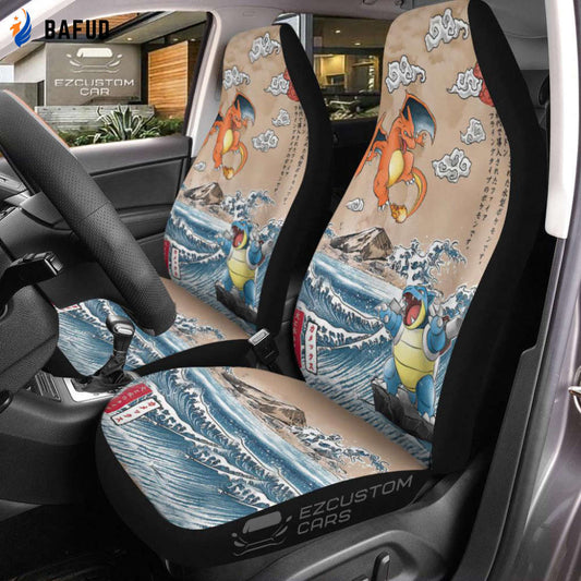Pokemon Car Seat Covers For Fan Gifts Great Pokemon War - Bafud