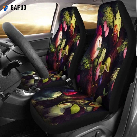 Pokemon Grass 2019 Car Seat Covers For Fan Gifts - Bafud